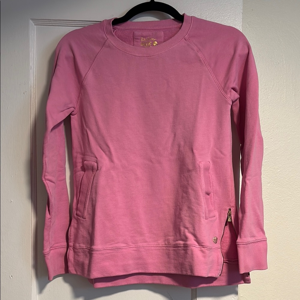 Lilly Pulitzer Pink Sweatshirt Relaxed Fit Crewneck